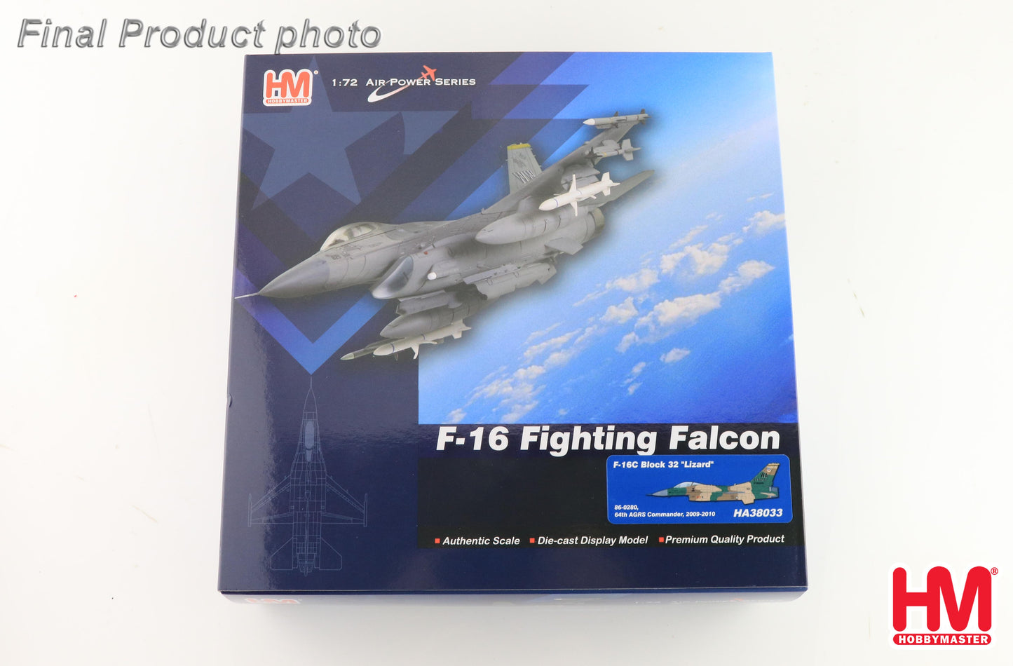 1/72 F-16C Block 32 "Lizard" 86-0280 64th AGRS Commander 2009-2010