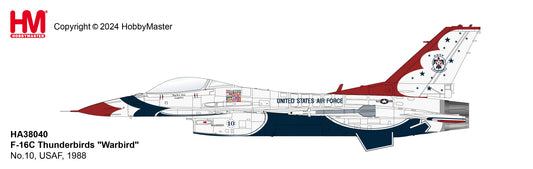 1/72 F-16C Thunderbirds "Warbird" No.10 USAF 1988