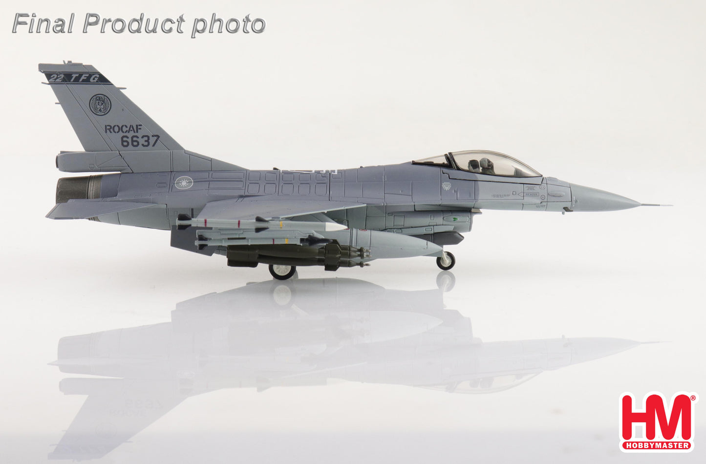 1/72 F-16V Fighting Falcon 6637 22 TFG ROCAF (with 6 x GBU-12)