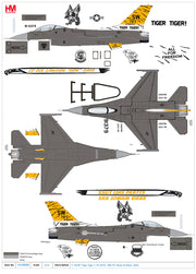 1/72 F-16CM "Tiger Tiger 1" 91-0379 79th FS Shaw Air Base 2023