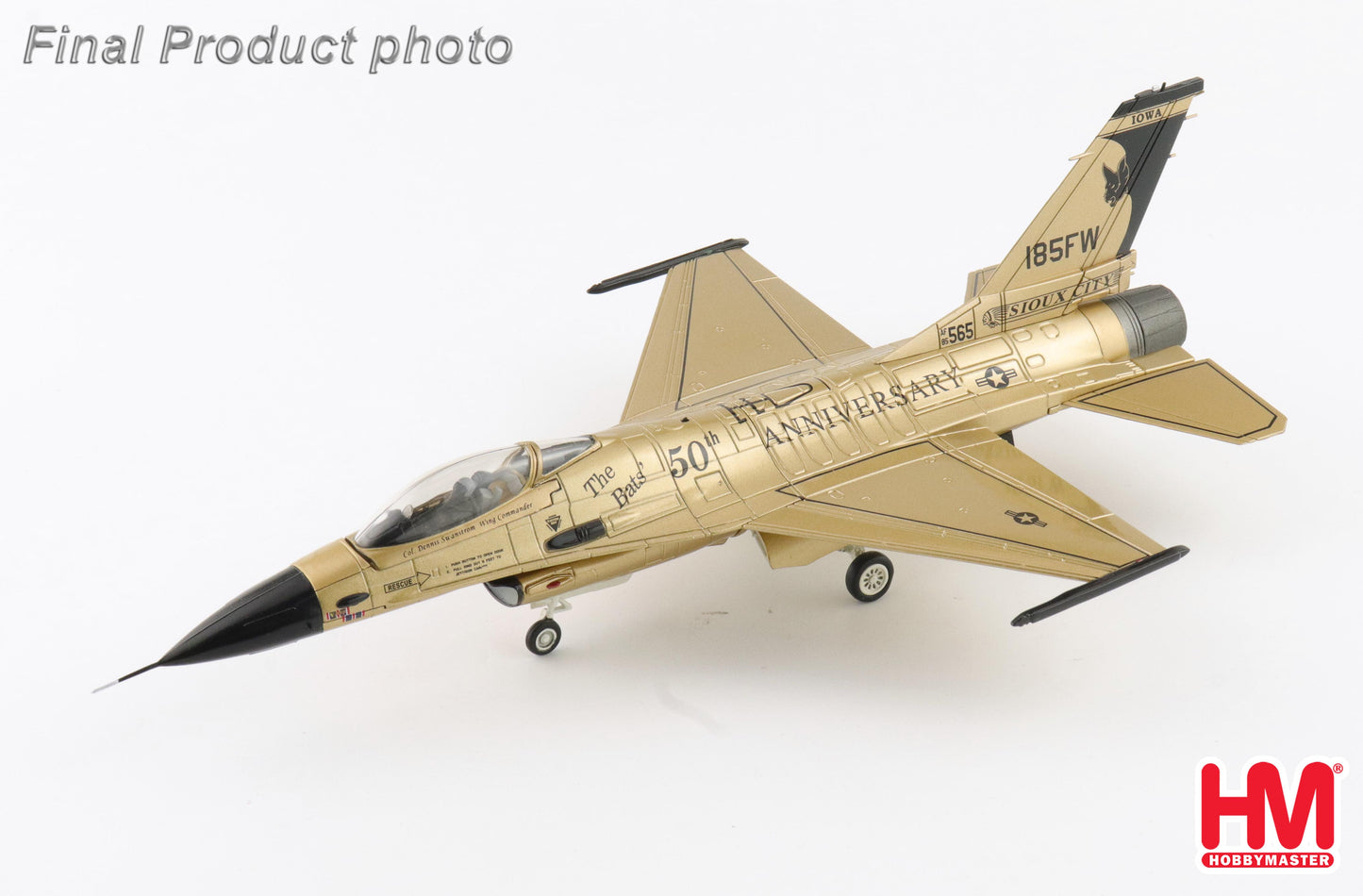 1/72 F-16A "Golden Bat Viper" 85-1565 185 ARW Iowa ANG 2022