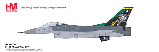 1/72 F-16A "Royal Thai AF" 403 Sqn "20th Anniversary Scheme" 2016