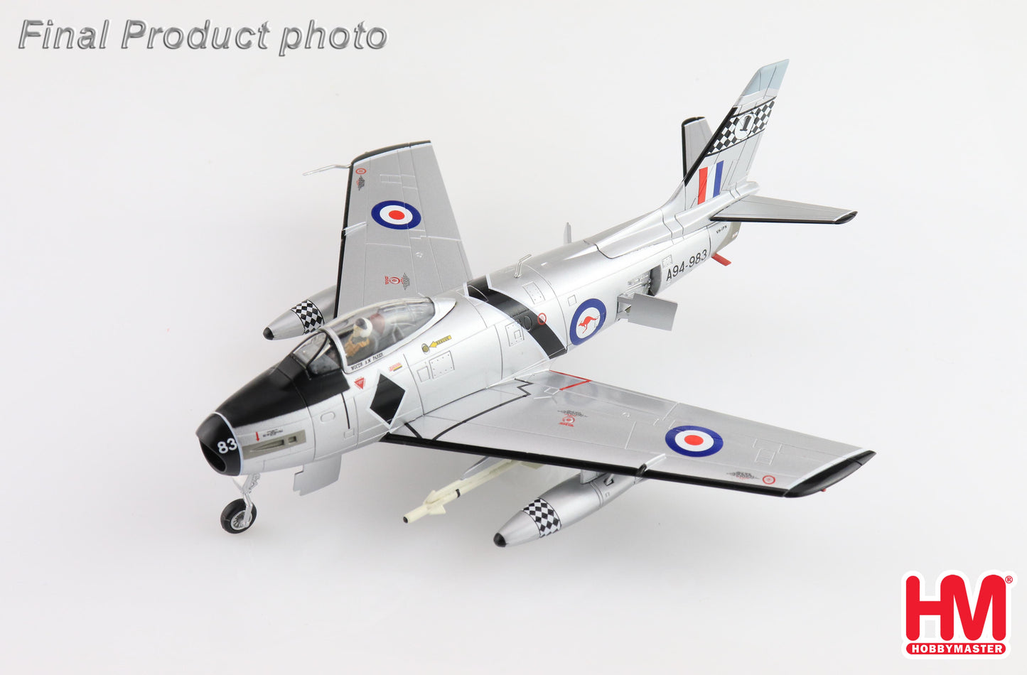 1/72 A94-983 Sabre Mk.32 75 Squadron "Black Diamonds" RAAF (with 2 x AIM-9B)