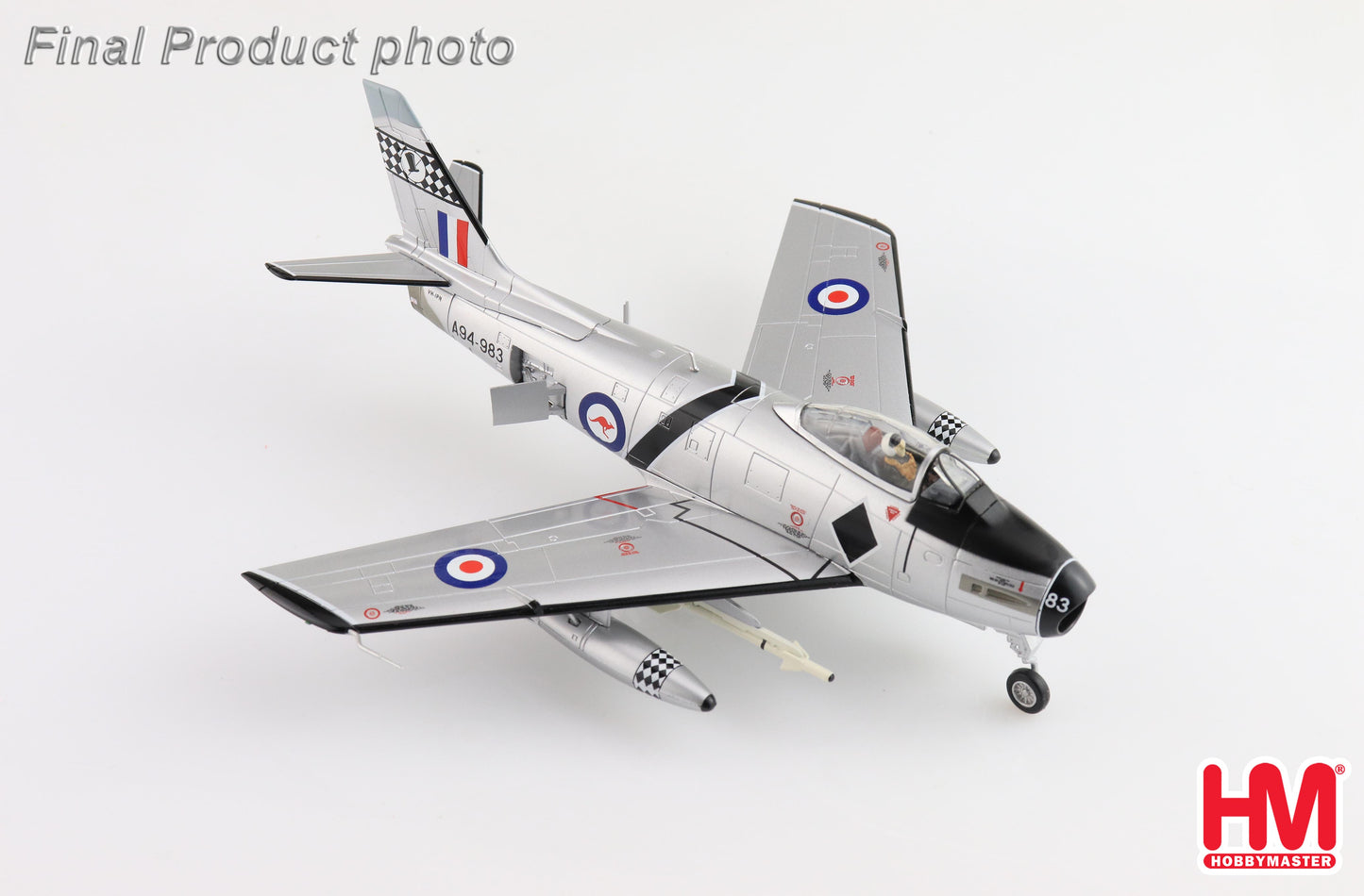 1/72 A94-983 Sabre Mk.32 75 Squadron "Black Diamonds" RAAF (with 2 x AIM-9B)
