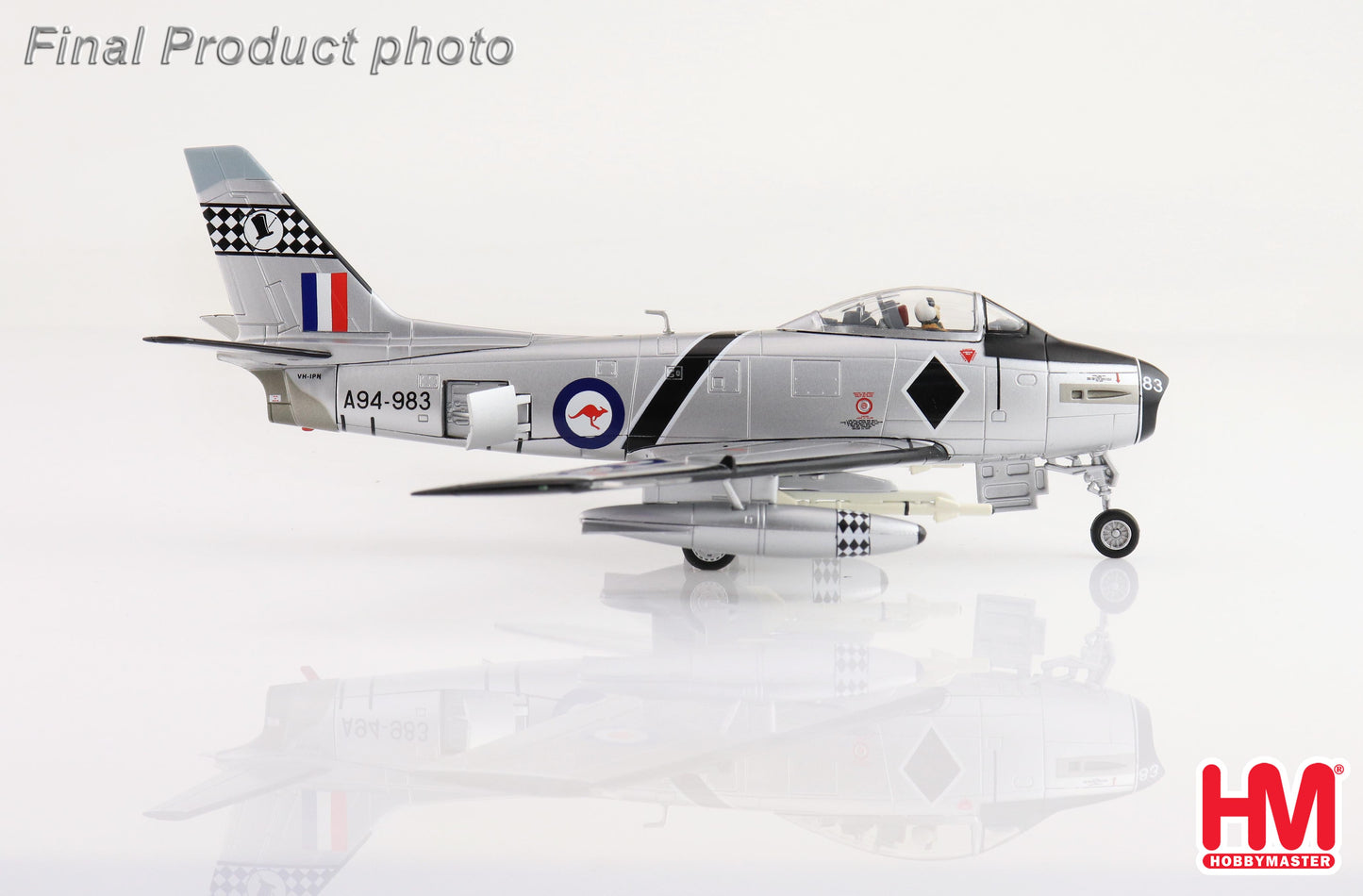 1/72 A94-983 Sabre Mk.32 75 Squadron "Black Diamonds" RAAF (with 2 x AIM-9B)
