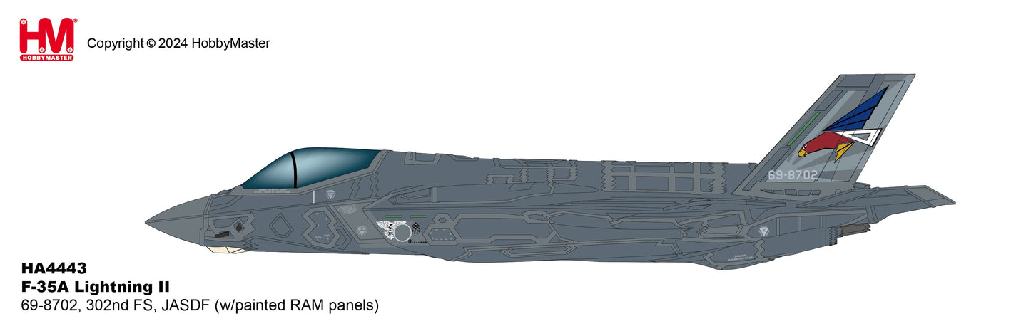 1/72 F-35A Lightning II 69-8702 302nd FS JASDF (with Painted RAM Panels)