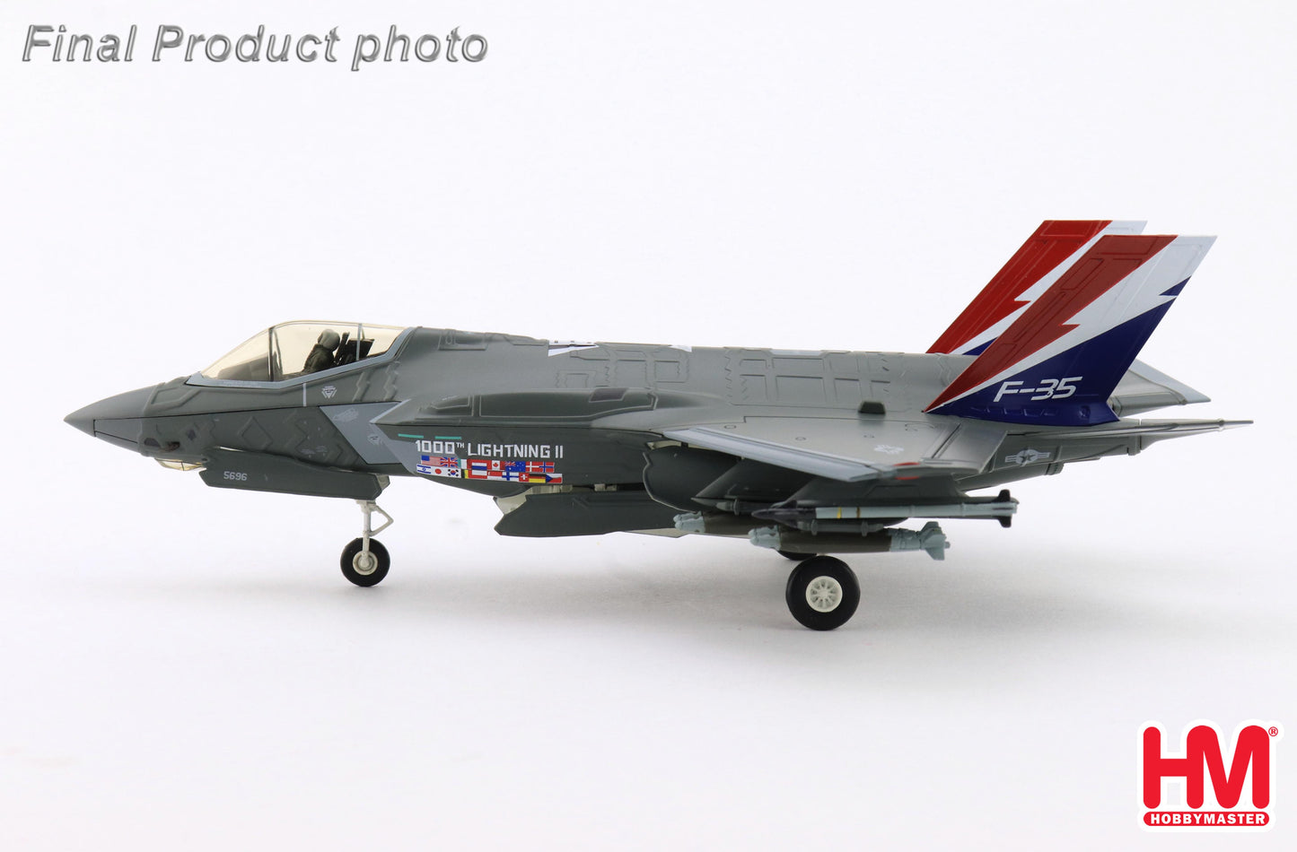 1/72 F-35A "1000th Lightning II" 22-5696 176th FS Wisconsin ANG August 2004 (with 2 x B61 Nuclear Bomb)
