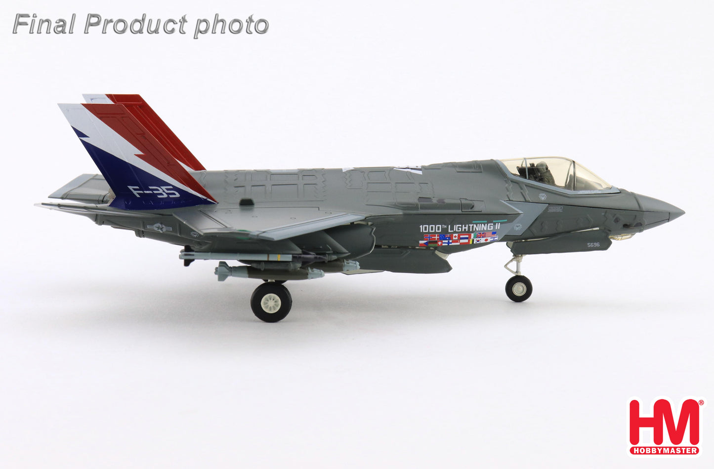 1/72 F-35A "1000th Lightning II" 22-5696 176th FS Wisconsin ANG August 2004 (with 2 x B61 Nuclear Bomb)