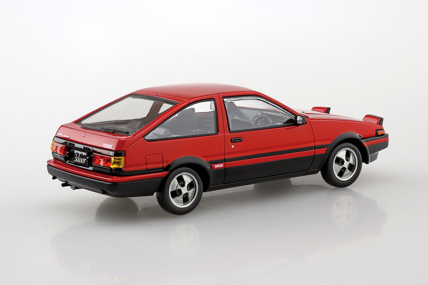 TOYOTA SPRINTER TRUENO High-Flash Two-Tone Red and Black