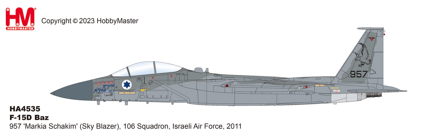 1/72 F-15D Baz 957 'Markia Schakim' (Sky Blazer) 106 Squadron Israeli Air Force 2011