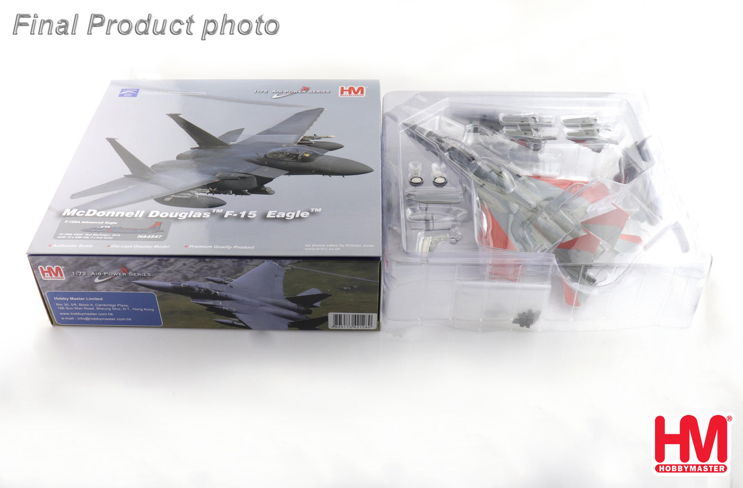 1/72 F-15SA Advanced Eagle 12-1002 USAF "Test Markings" 2018 (with 12 x AIM-120 3 x Fuel Tank)