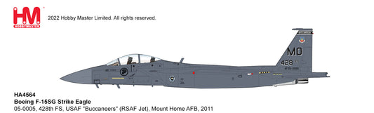 1/72 F-15SG Strike Eagle 05-0005 428th FS USAF â€œBuccaneersâ€� (RSAF Jet) Mountain Home AFB 2011