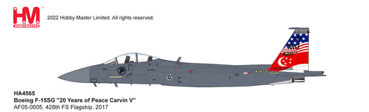 1/72 F-15SG â€œ20 Years of Peace Carvin Vâ€� AF05-0005 428th FS Flagship 2017