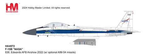 1/72 F-15B "NASA" 836 Edwards AFB Airshow 2022 (with 1x AIM-54 Missile)