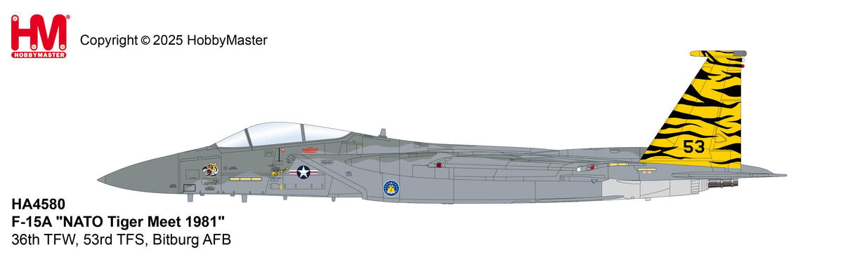1/72 F-15A "NATO Tiger Meet 1981" 36th TFW 53rd TFS Bitburg AFB