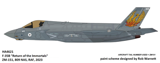 1/72 F-35B "Return of the Immortals" ZM-151 809 NAS "The Immortals" RAF 2023