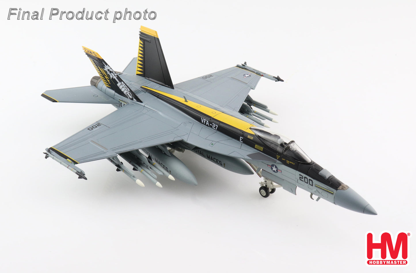 1/72 F/A-18E Super Hornet US Navy 168363 VFA-27 "Royal Maces" CVW-5 CAG USS Ronald Reagan Atusgi Air Base 2015