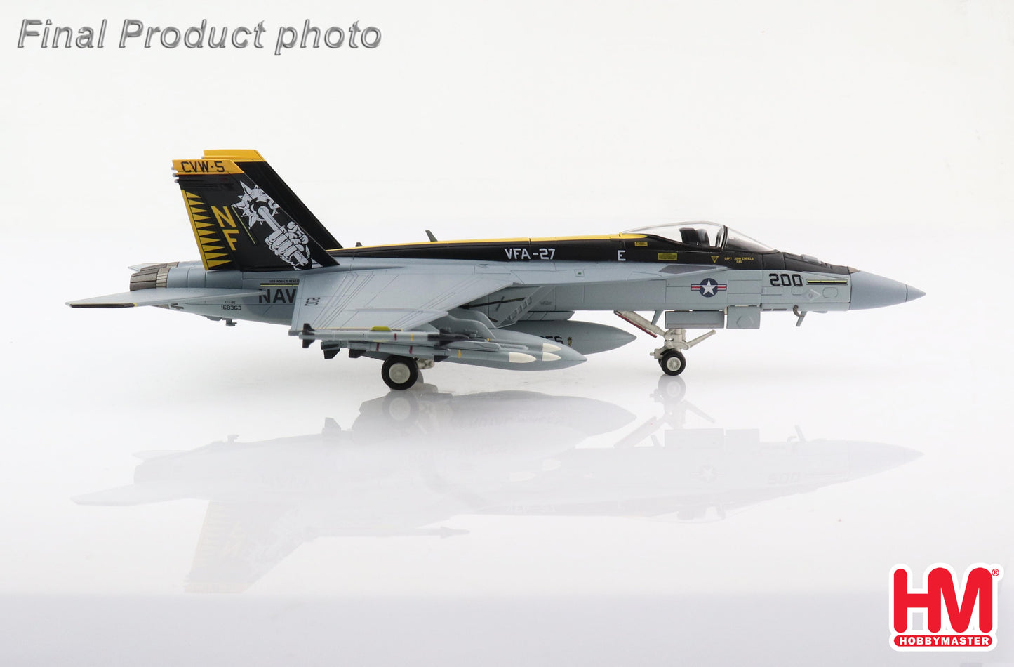 1/72 F/A-18E Super Hornet US Navy 168363 VFA-27 "Royal Maces" CVW-5 CAG USS Ronald Reagan Atusgi Air Base 2015