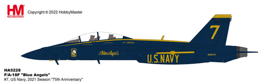 1/72 F/A-18F "Blue Angels" #7 US Navy 2021 Season "75th Anniversary"