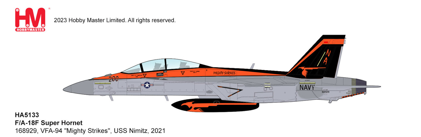 1/72 F/A-18F Super Hornet 168929 VFA-94 "Mighty Shrikes" USS Nimitz 2021