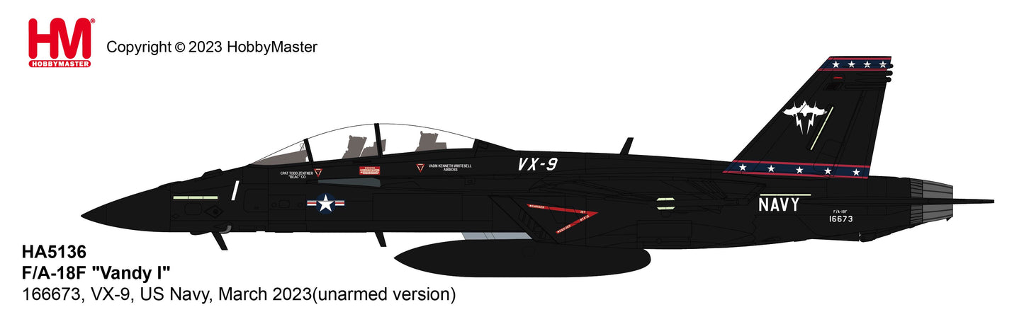 1/72 F/A-18F "Vandy I" 166673 VX-9 US Navy March 2023 (Unarmed Version)