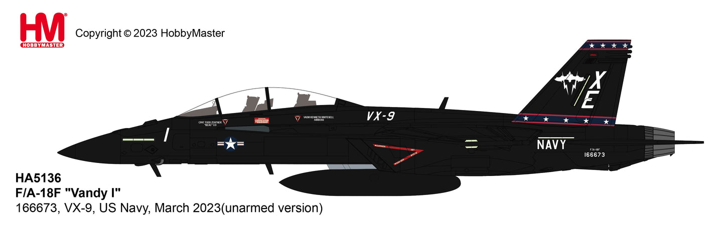 1/72 F/A-18F "Vandy I" 166673 VX-9 US Navy March 2023 (Unarmed Version)