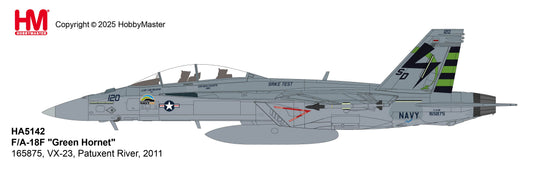1/72 F/A-18F "Green Hornet" 165875 VX-23 Patuxent River 2011