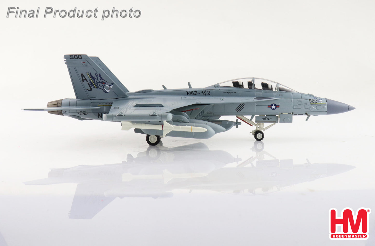 1/72 EA-18G Growler 166943 VAQ-124 USS Gerald R. Ford 2023 (with 2 x Next Generation Jammer (NGJ))