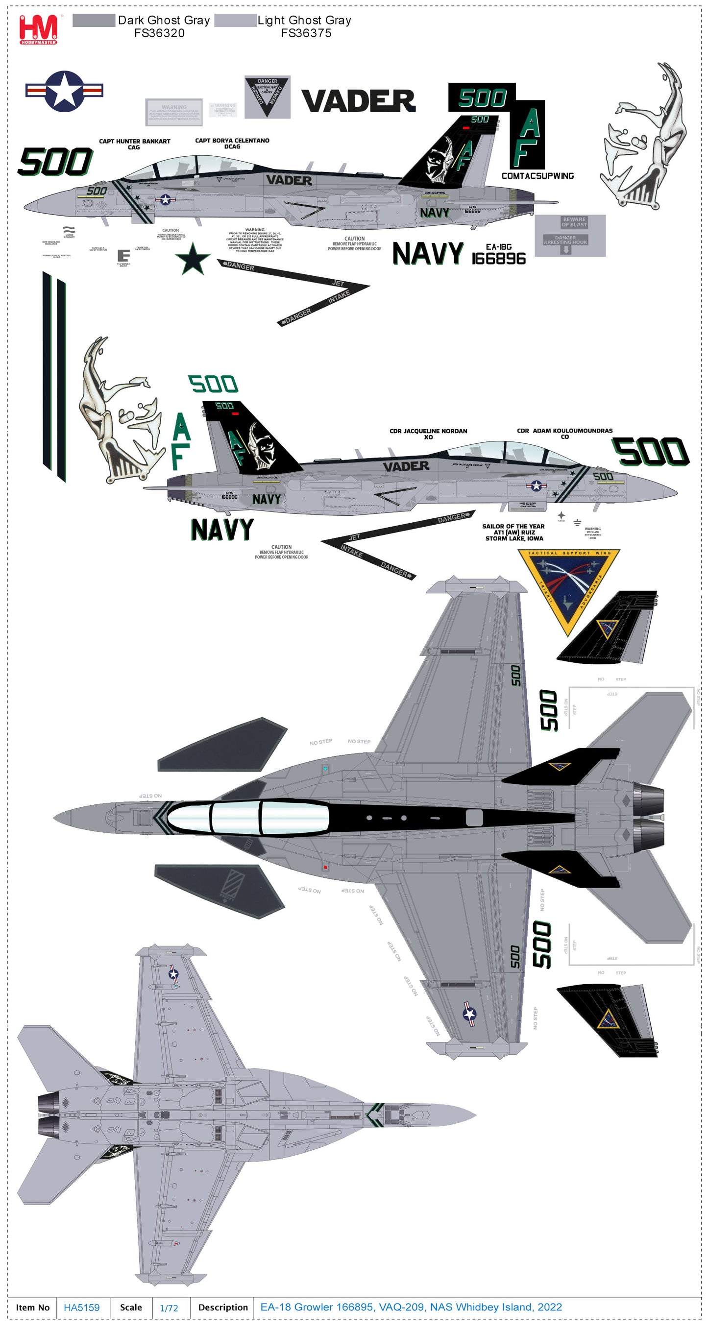 1/72 EA-18 Growler 166896 VAQ-209 US Navy 2024
