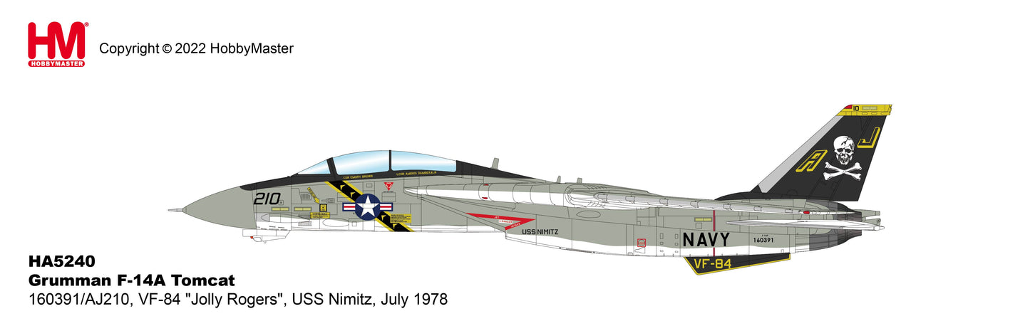 1/72 F-14A Tomcat US Navy 160391/AJ210 VF-84 "Jolly Rogers" USS Nimitz July 1978