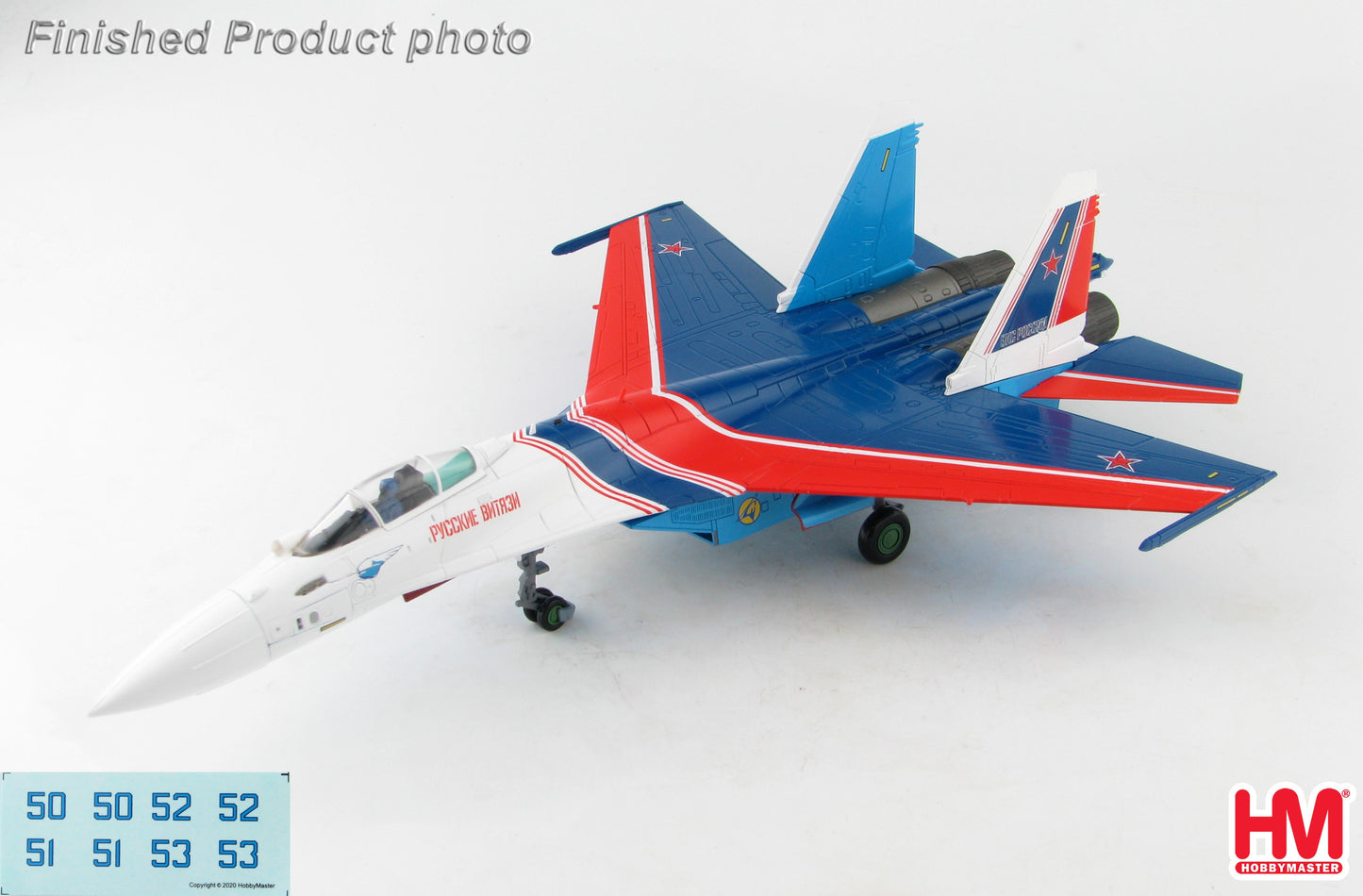 1/72 Su-35S Flanker E "Russian Knights" Blue 50 Russian Air and Space Force (VKS) November. 2019