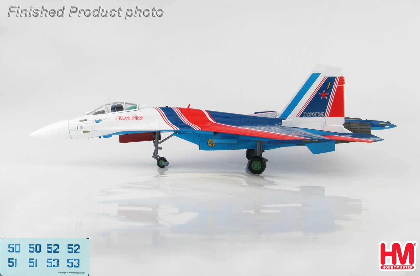 1/72 Su-35S Flanker E "Russian Knights" Blue 50 Russian Air and Space Force (VKS) November. 2019