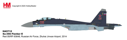 1/72 Su-35S Flanker E Red 08/RF-93648 Russian Air Force Zhuhai Jinwan Airport 2014
