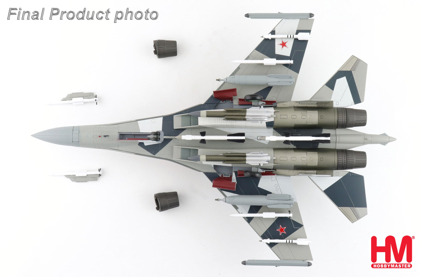 1/72 Su-35 Flanker "Prototype" 904 Russian Air Force (with 2 x ECM pod 4 x R-77 2 x KH-59 2 x KH-31 2 x KAB-1500L)
