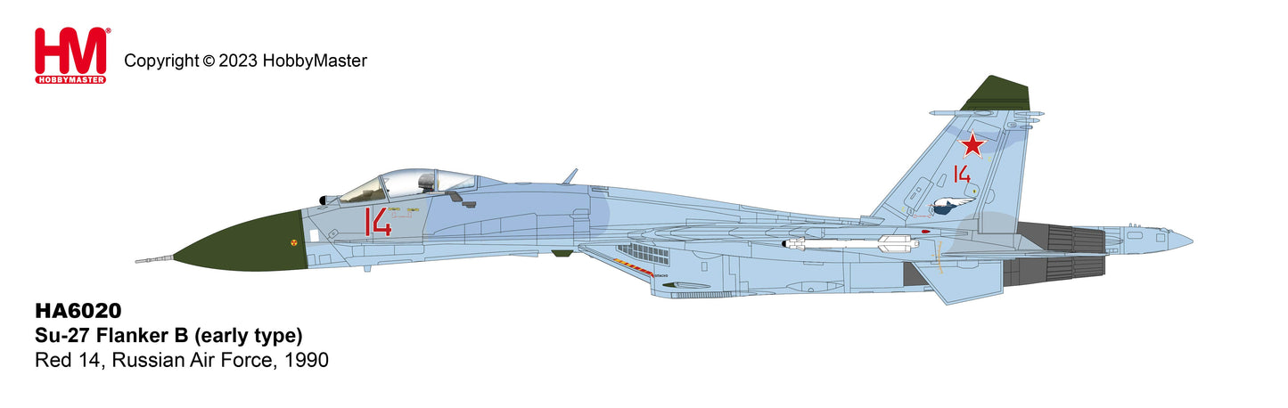 1/72 Su-27 Flanker B (Early Type) Red 14 Russian Air Force 1990
