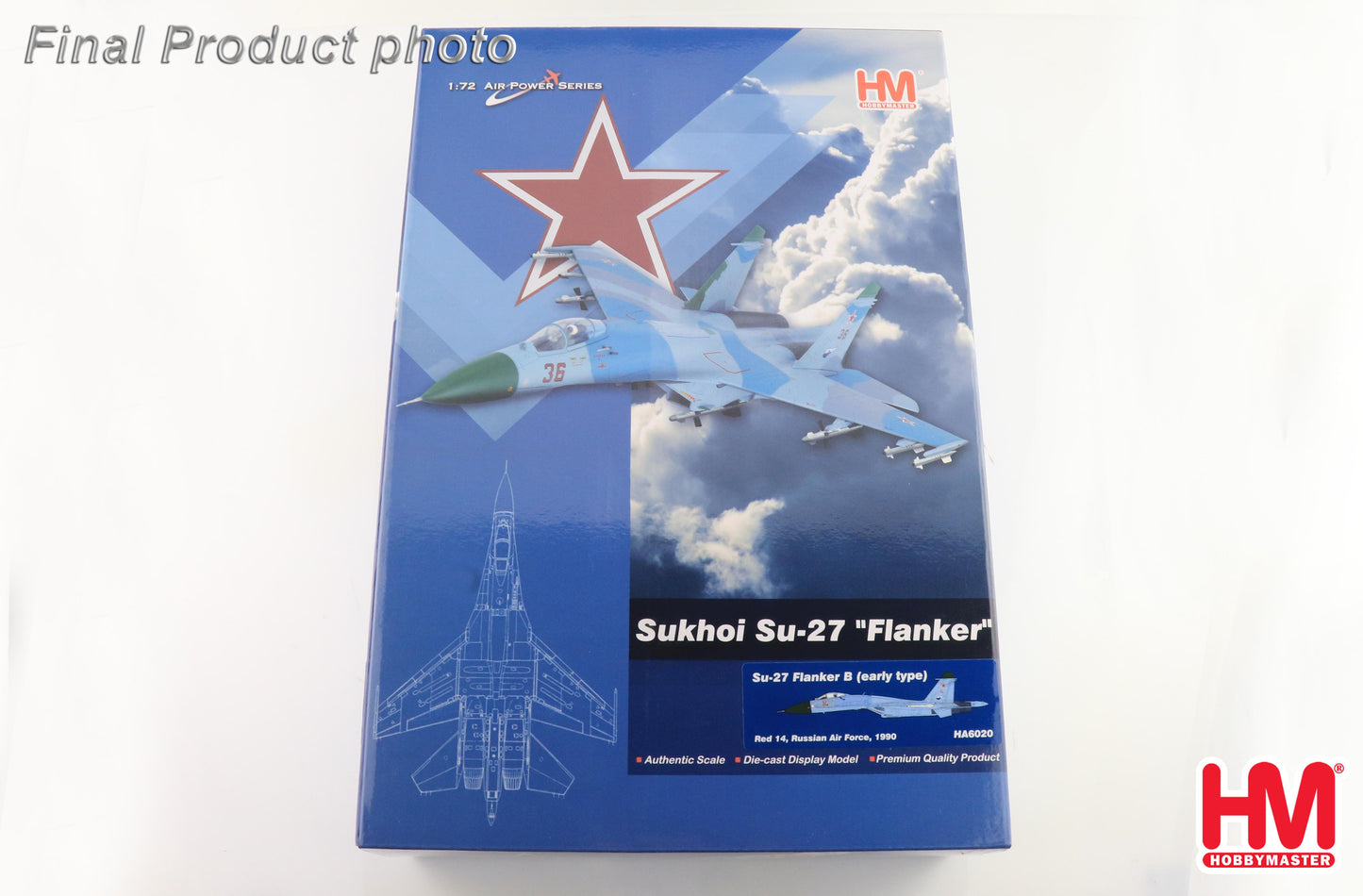 1/72 Su-27 Flanker B (Early Type) Red 14 Russian Air Force 1990