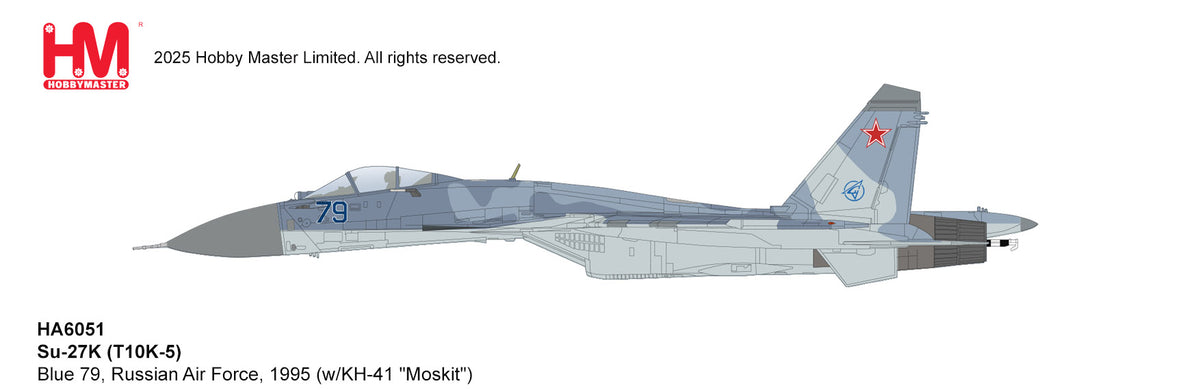 1/72 Su-27K (T10K-5) Blue 79 Russian Air Force 1995 (with KH-41 "Moskit")