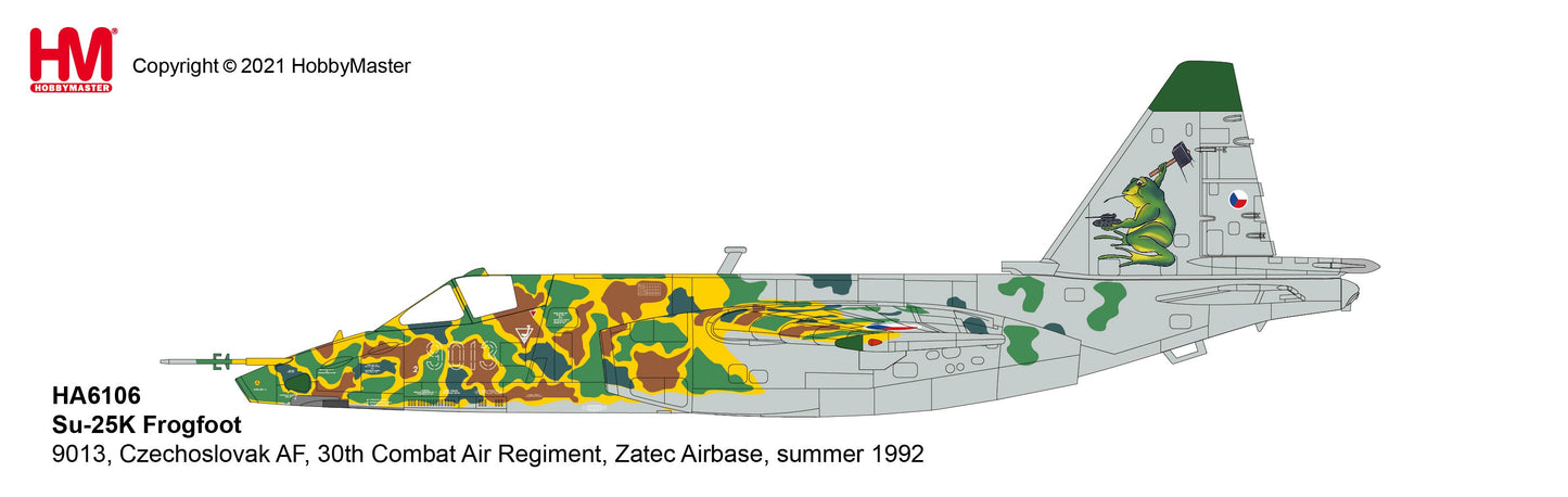 1/72 Su-25K Frogfoot 9013 Czechoslovak AF 30th Combat Air Regiment Zatec Airbase Summer 1992