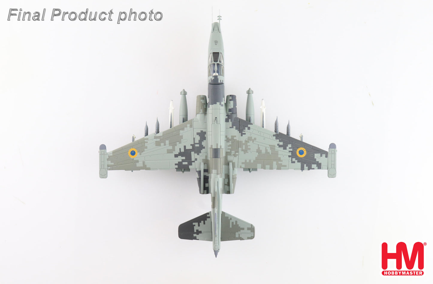1/72 Su-25M1 "Lt. Col. Zhybrov "(Low Visibility Scheme) Blue 19 299th Tactical Aviation Brigade Ukraine AF Feb 2022 (with 2 x KH-25ML 4 x S-24B)