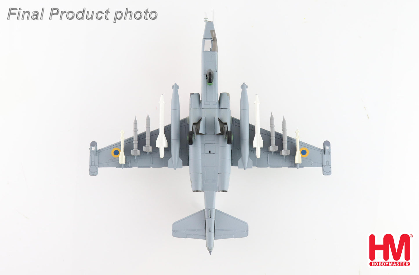 1/72 Su-25M1 "Lt. Col. Zhybrov "(Low Visibility Scheme) Blue 19 299th Tactical Aviation Brigade Ukraine AF Feb 2022 (with 2 x KH-25ML 4 x S-24B)