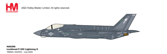 1/72 F-35C Lightning II 168843 NAWDC July 2020