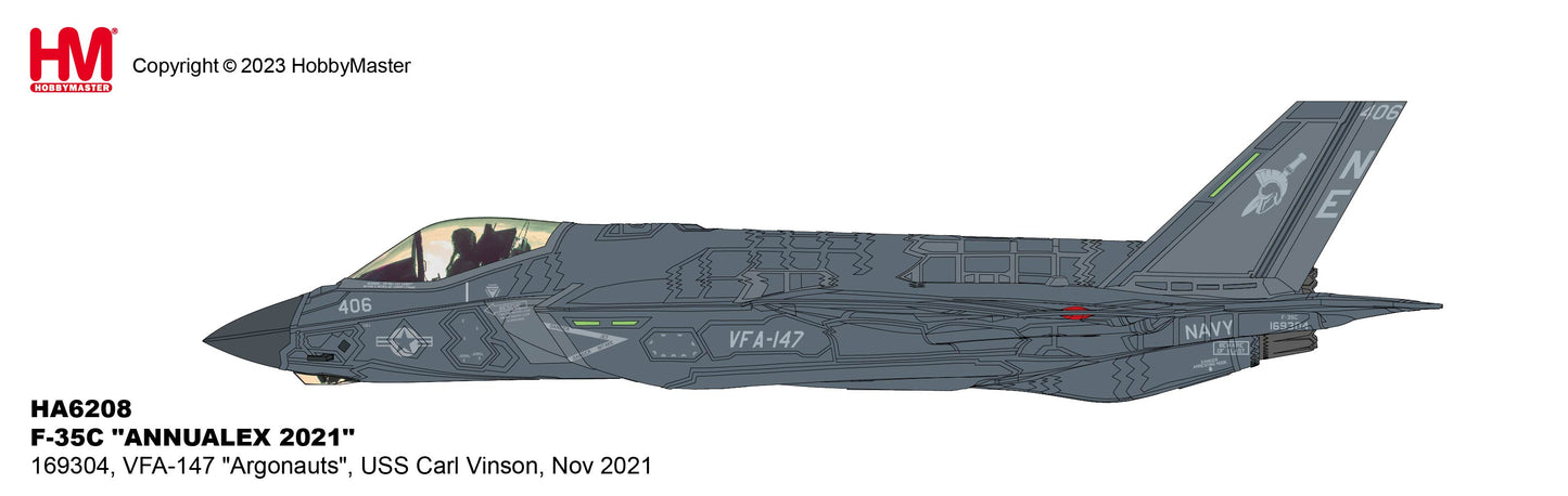 1/72 F-35C "ANNUALEX 2021" 169304 VFA-147 "Argonauts" USS Carl Vinson Nov 2021