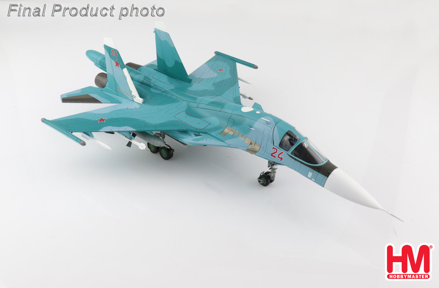 1/72 Su-34 Fullback Fighter Bomber Red 24 Russian Air Force Ukraine March 2022