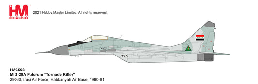 1/72 MiG-29A Fulcrum "Tornado Killer" 29060 Iraqi Air Force Habbanyah Air Base 1990-91