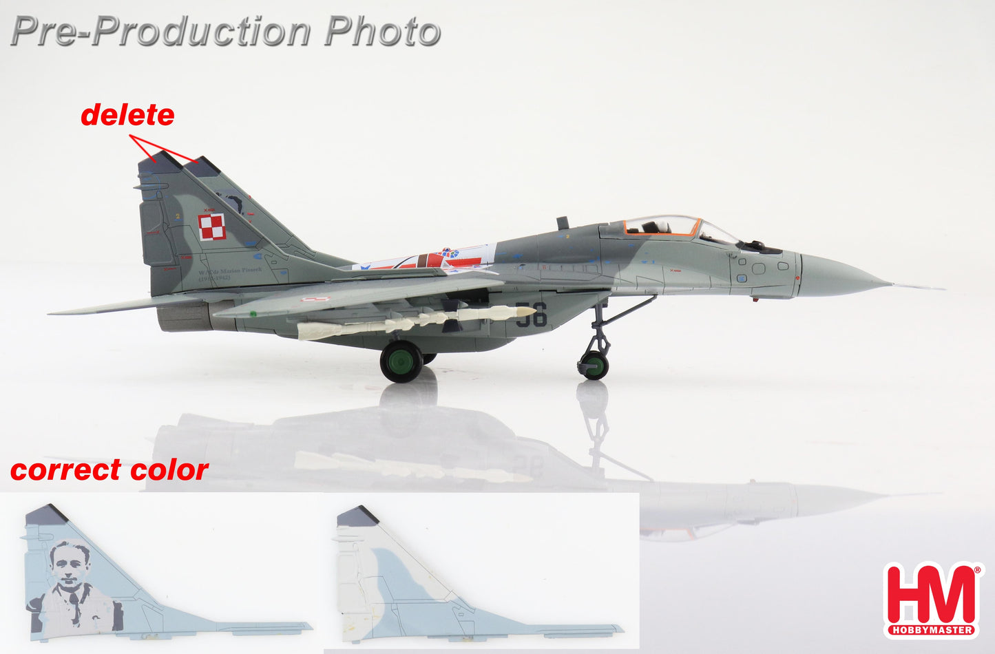 1/72 MiG-29A "Wing Cdr. Marian Pisarek" No. 56 1 ELT Polish Air Force Minsk Mazowiecki AB 2016