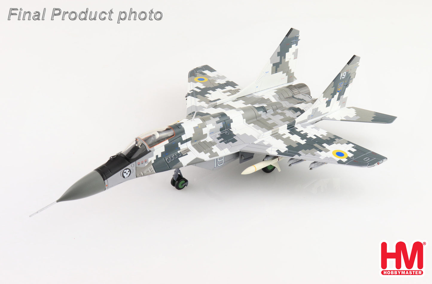1/72 MiG-29 9-13 "Ghost of Kyiv" bort 19 Ukrainian Air Force (with Extra 2 X AGM-88 Missles)