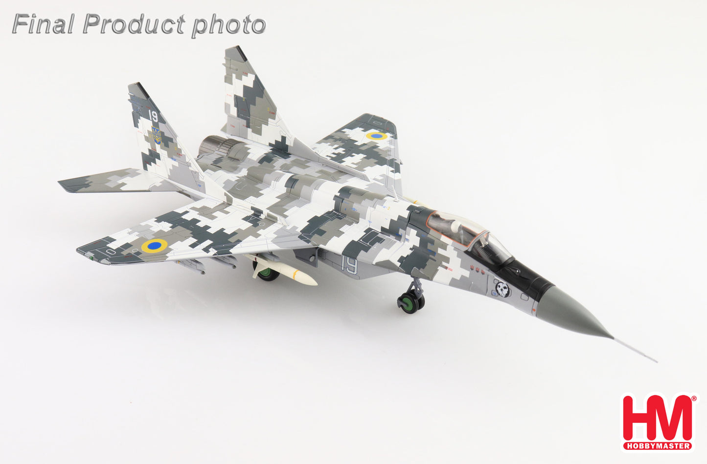 1/72 MiG-29 9-13 "Ghost of Kyiv" bort 19 Ukrainian Air Force (with Extra 2 X AGM-88 Missles)