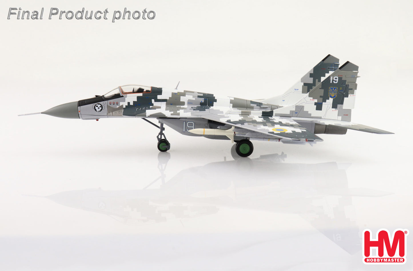 1/72 MiG-29 9-13 "Ghost of Kyiv" bort 19 Ukrainian Air Force (with Extra 2 X AGM-88 Missles)