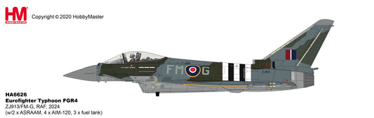 1/72 Eurofighter Typhoon FGR4 ZJ913/FM-G RAF 2024 (with 2 x ASRAAM 4 x AIM-120 3 x Fuel Tank)
