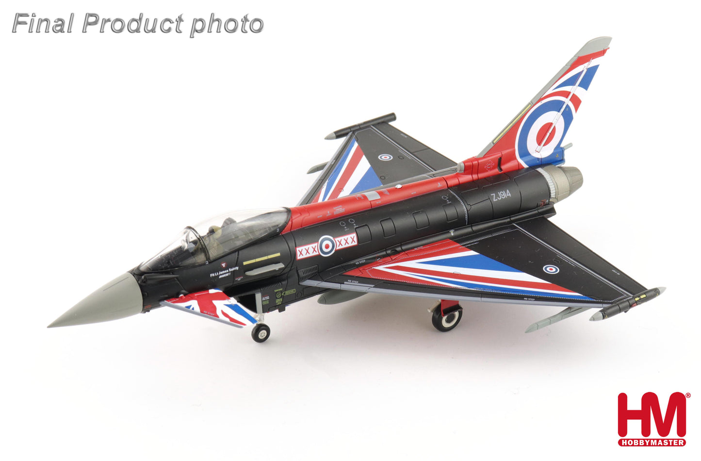 1/72 Eurofighter Typhoon "Blackjack" ZJ914 RAF 2021 (with Generic Box 2 x Empty Pylon 1 x Center Fuel Tank)